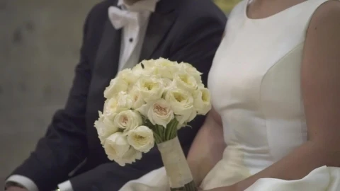 Stock Video Bride And Groom Sitting Together At Their Wedding Live Wallpaper For PC - Free Live Wallpaper