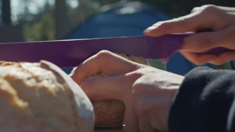 Stock Video Breaking Bread In A Campsite Live Wallpaper For PC - Free Live Wallpaper