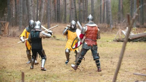 Stock Video Brave Medieval Knights In A Battle Live Wallpaper For PC - Free Live Wallpaper