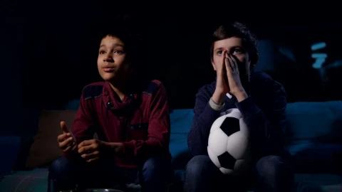 Stock Video Boys Watching A Football Match Live Wallpaper For PC - Free Live Wallpaper