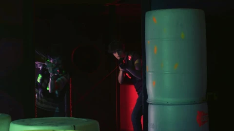 Stock Video Boys Strategically Playing Laser Tag Live Wallpaper For PC - Free Live Wallpaper