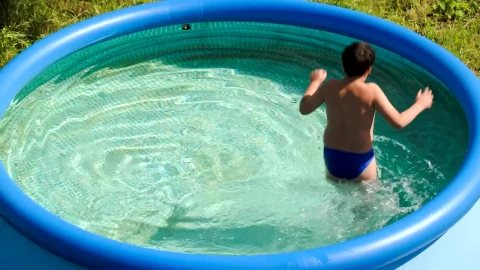 Stock Video Boy Splashing In A Small Pool Live Wallpaper For PC - Free Live Wallpaper