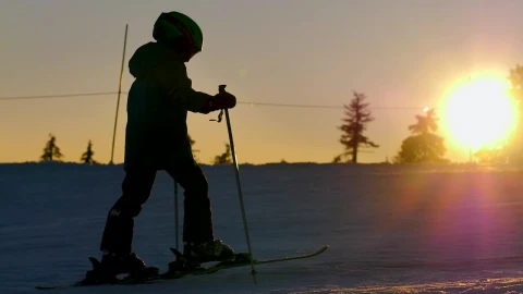 Stock Video Boy Skiing On The Snow Live Wallpaper For PC - Free Live Wallpaper