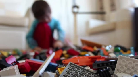 Stock Video Boy Pulling A Lot Of Legos To The Floor While Live Wallpaper For PC - Free Live Wallpaper