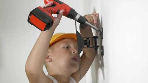 Stock Video Boy Playing With A Toy Drill Live Wallpaper For PC - Free Live Wallpaper