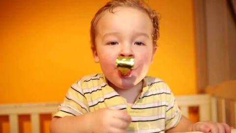 Stock Video Boy Playing With A Party Streamer Live Wallpaper For PC - Free Live Wallpaper