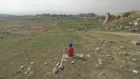 Stock Video Boy Looking Out Over City Ruins Live Wallpaper For PC - Free Live Wallpaper