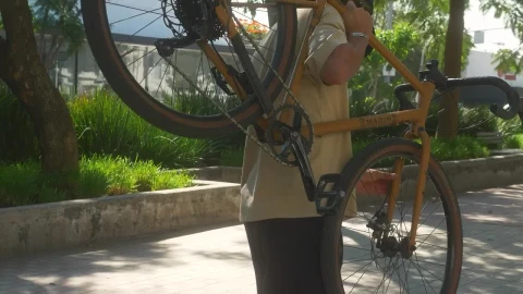 Stock Video Boy Loading His Bike In A Park Live Wallpaper For PC - Free Live Wallpaper