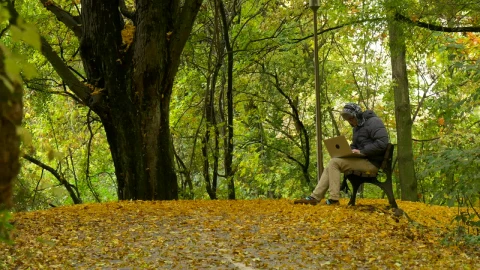 Stock Video Boy Keeps His Things And Retires In A Park In Live Wallpaper For PC - Free Live Wallpaper