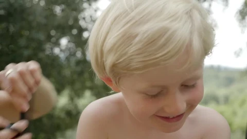 Stock Video Boy Having His Hair Cut Live Wallpaper For PC - Free Live Wallpaper