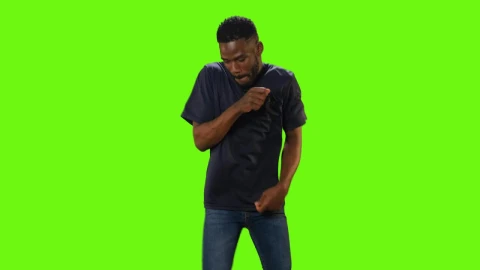 Stock Video Boy Dancing Funnily On A Green Chroma Background Live Wallpaper For PC - Free Live Wallpaper