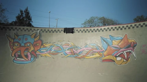 Stock Video Boy And Girl Practicing Skateboarding Together Live Wallpaper For PC - Free Live Wallpaper