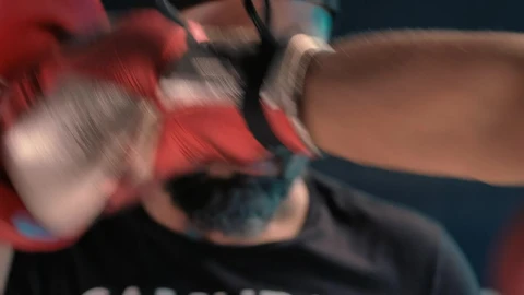 Stock Video Boxing Coach Getting Punches On A Pad Live Wallpaper For PC - Free Live Wallpaper