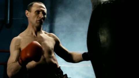 Stock Video Boxer Training Hard With The Punch Bag Live Wallpaper For PC - Free Live Wallpaper