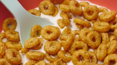Stock Video Bowl With Cereal And Milk Rotating Slowly Live Wallpaper For PC - Free Live Wallpaper