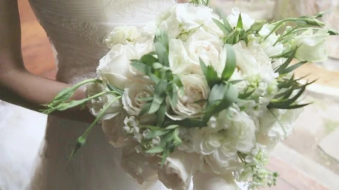 Stock Video Bouquets Of Flowers Carried By A Bride At Her Wedding Live Wallpaper For PC - Free Live Wallpaper