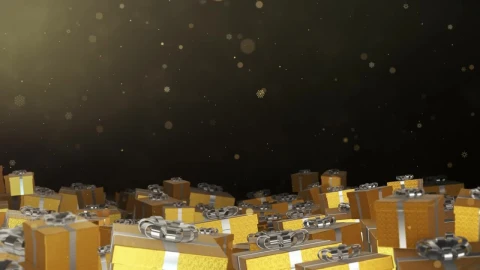 Stock Video Bottom Full Of Christmas Presents Live Wallpaper For PC - Free Live Wallpaper