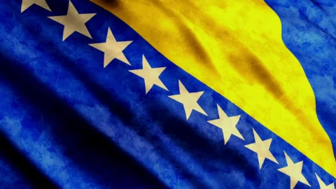 Stock Video Bosnia And Herzegovina Waving Flag Live Wallpaper For PC - Free Live Wallpaper