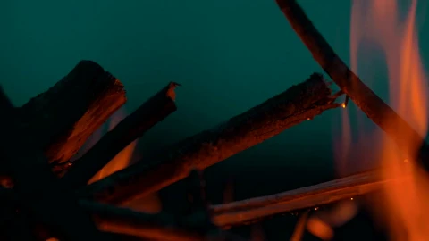 Stock Video Bonfire Burning Against The Night Sky Live Wallpaper For PC - Free Live Wallpaper