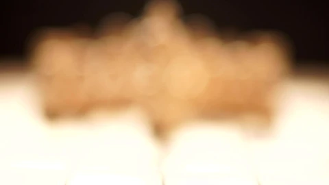 Stock Video Bokeh Blur Focuses On Wooden Chess Piece Live Wallpaper For PC - Free Live Wallpaper