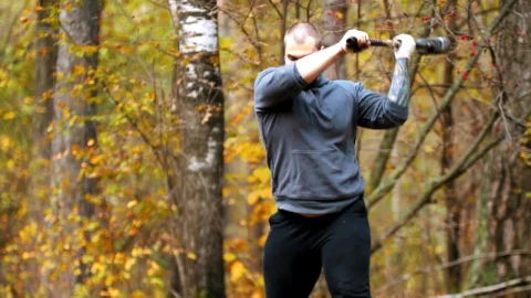 Stock Video Bodybuilder Hitting A Truck Tire With A Mallet Live Wallpaper For PC - Free Live Wallpaper