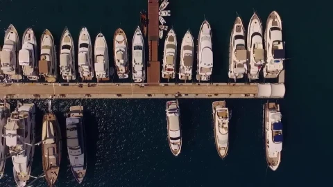Stock Video Boats Lined Up In A Marina Live Wallpaper For PC - Free Live Wallpaper