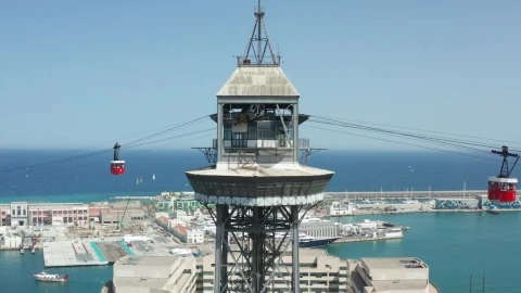 Stock Video Boats In Barcelona Port Live Wallpaper For PC - Free Live Wallpaper