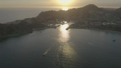 Stock Video Boats And Motorboats Sailing Along A Coastline During Sunset Live Wallpaper For PC - Free Live Wallpaper