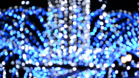 Stock Video Blurred Fountain Of Lights Live Wallpaper For PC - Free Live Wallpaper