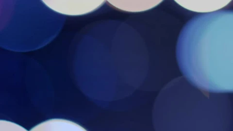 Stock Video Blurred Circular Lights On Blue Live Wallpaper For PC - Free Live Wallpaper