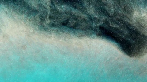 Stock Video Blue Toned Paint Forming Abstract Shapes Underwater Live Wallpaper For PC - Free Live Wallpaper