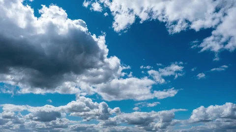 Stock Video Blue Sky With Moving White Clouds Live Wallpaper For PC - Free Live Wallpaper