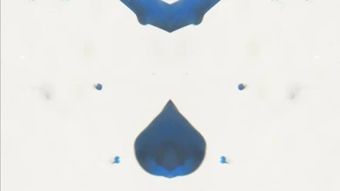 Stock Video Blue Ink Flowing In Water In A Mirrored Scene Live Wallpaper For PC - Free Live Wallpaper