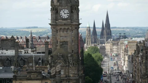 Video Stock Clock Tower In The City Live Wallpaper For PC - Free Live Wallpaper