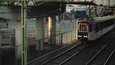 Video Stock City Train Driving Under A Bridge Live Wallpaper For PC - Free Live Wallpaper