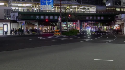 Video Stock City Traffic And Train Station In Japan Live Wallpaper For PC - Free Live Wallpaper