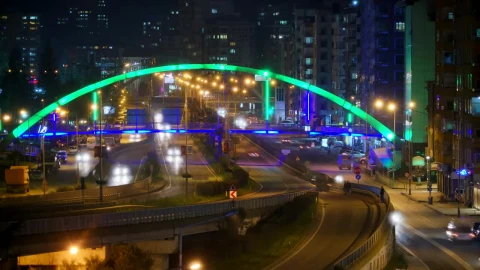 Video Stock City Traffic And Streets In The Night Live Wallpaper For PC - Free Live Wallpaper