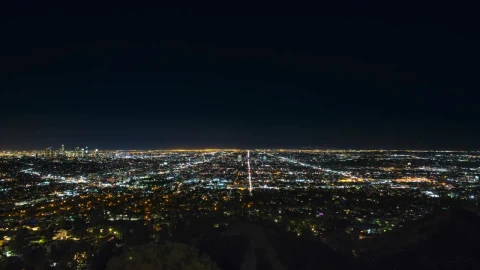 Video Stock City Lights At Night High View Live Wallpaper For PC - Free Live Wallpaper