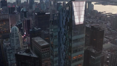 Video Stock City Full Of Office Buildings Aerial Shot Live Wallpaper For PC - Free Live Wallpaper