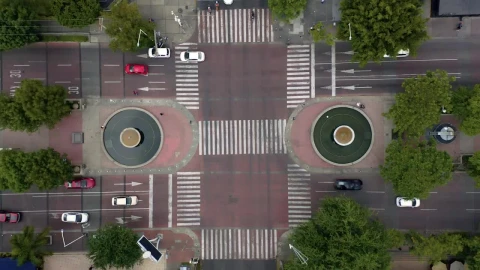 Video Stock City Busy Traffic Intersection Time Lapse Live Wallpaper For PC - Free Live Wallpaper