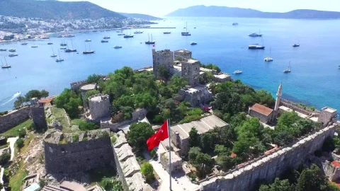 Video Stock City Castle And Yachts In The Ocean Live Wallpaper For PC - Free Live Wallpaper