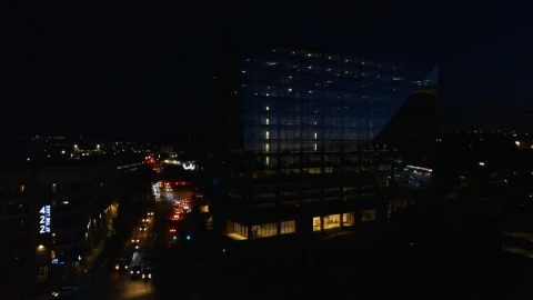 Video Stock City At Night In A Shot From Above Live Wallpaper For PC - Free Live Wallpaper