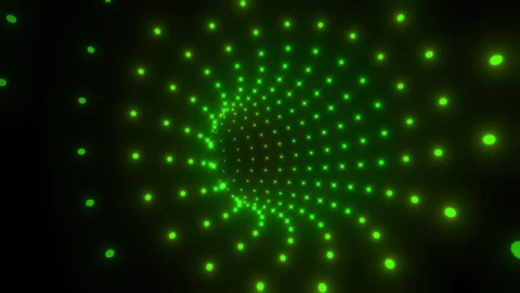 Video Stock Circular Tunnel Of Green Led Lights Live Wallpaper For PC - Free Live Wallpaper