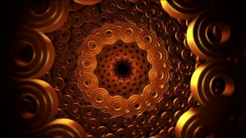 Video Stock Circular Shapes Rotating D Animation Live Wallpaper For PC - Free Live Wallpaper