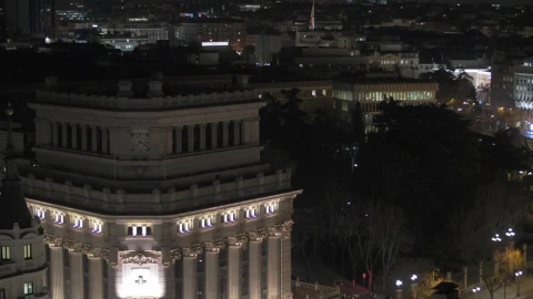 Video Stock Cibeles Square At Night In Madrid Live Wallpaper For PC - Free Live Wallpaper
