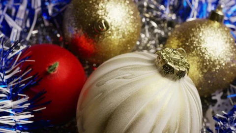 Video Stock Christmas Spheres Decorations Live Wallpaper For PC - Free Live Wallpaper
