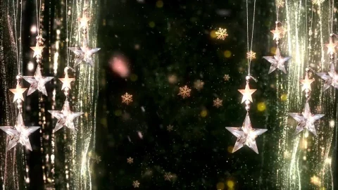Video Stock Christmas Hanging Stars Live Wallpaper For PC - Free Live Wallpaper