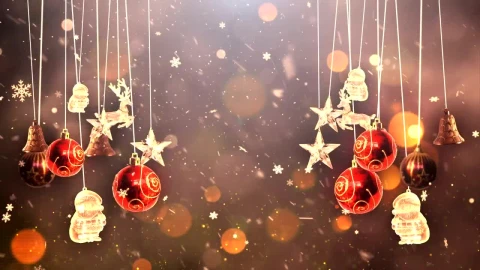 Video Stock Christmas Hanging Decorations Live Wallpaper For PC - Free Live Wallpaper
