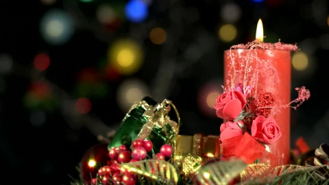 Video Stock Christmas Decorative Candle Live Wallpaper For PC - Free Live Wallpaper
