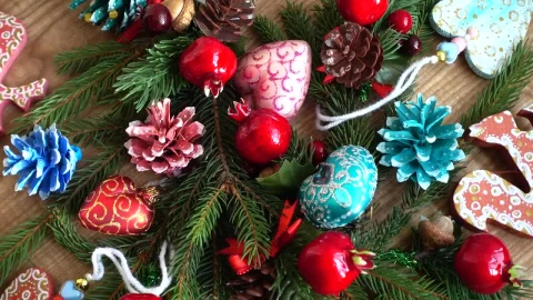 Video Stock Christmas Decorations And Hearts Live Wallpaper For PC - Free Live Wallpaper